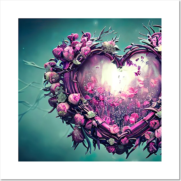 Heart of messages Wall Art by moonspirits